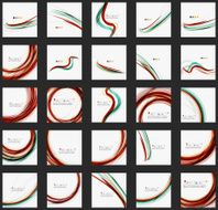 Red and blue color swirl concept N42