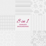 Vector set of seamles backgrounds N4