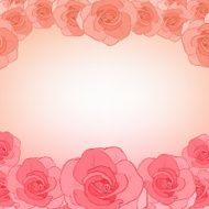 Invitation cards with roses N2