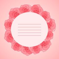 Invitation cards with roses N3