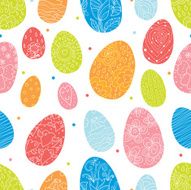 Seamless vector of Easter pattern - Illustration N2