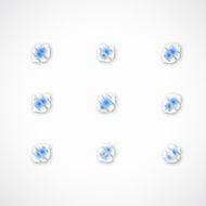 abstract blue icon pattern for design N2