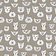 Brown pattern with cats