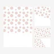 Set of business card and invitation templates