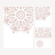 Set of business card and invitation templates N2