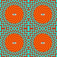 hypnotic retro seamless pattern