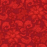 Red floral pattern N5