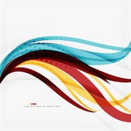 Modern blue and orange color shape composition N4