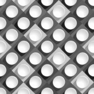 seamless pattern from paper circles