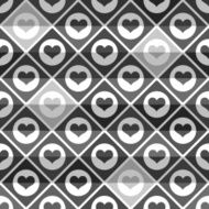 seamless pattern of hearts tile 10 eps