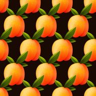 Ripe peach seamless background