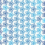 Blue floral seamless pattern for Your design N2