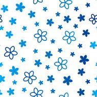 Blue floral seamless pattern for Your design N4