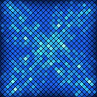 Abstract mosaic background of blue squares