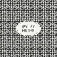 Vector seamless hipster line pattern with flowers Hand drawn doodles N2