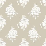 Seamless pattern with flowers peonies N20