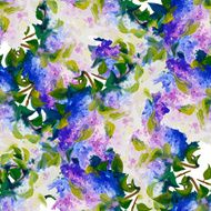 Spring flowers seamless pattern background
