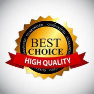 Best Choice Label with Ribbon Vector Illustration N2