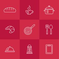 Kitchen seamless pattern