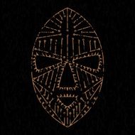 African mask grunge