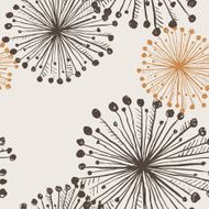 Seamless texture of dandelion flowers