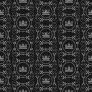 Vector Black Background Old Style N2