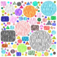 colorful geometric shape paper background