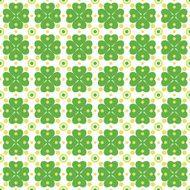 Seamless texture with clover of four leaves N3