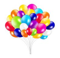 Set of Colored Balloons Vector Illustration N6