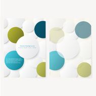 Set of abstract template flyer N2