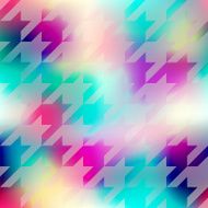 Hounds-tooth pattern on abstract geometric background