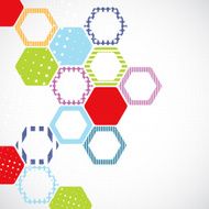 Abstract background with hexagons N6