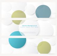 Set of abstract template banner N7