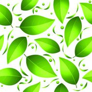 Green leaves seamless pattern N7