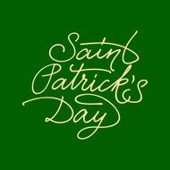 Saint Patricks Day lettering N4