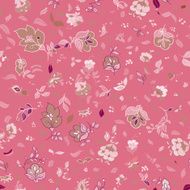 Vector retro floral seamless pattern N10