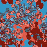 beautiful vector seamless pattern with swirls N7