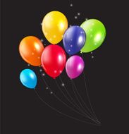 Set of Colored Balloons Vector Illustration N22