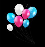 Set of Colored Balloons Vector Illustration N25
