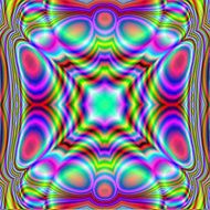 Fractal Pattern of rainbow colors