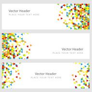 Abstract template horizontal banner