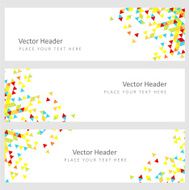 Abstract template horizontal banner N2