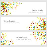 Abstract template horizontal banner N3