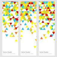 Abstract template horizontal banner N5