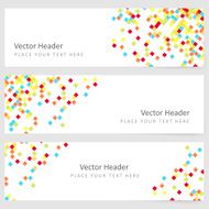 Abstract template horizontal banner N6