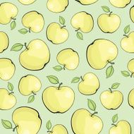 vector pattern with apples