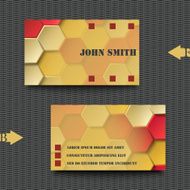 Business card template with abstract background N12