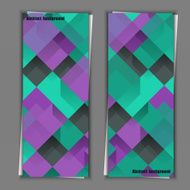 Set of banner templates with abstract background N40