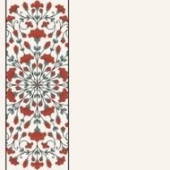 Invitation card with floral ornament N27