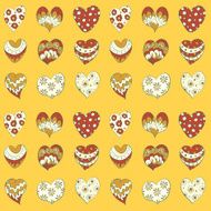 Hearts seamless background N4